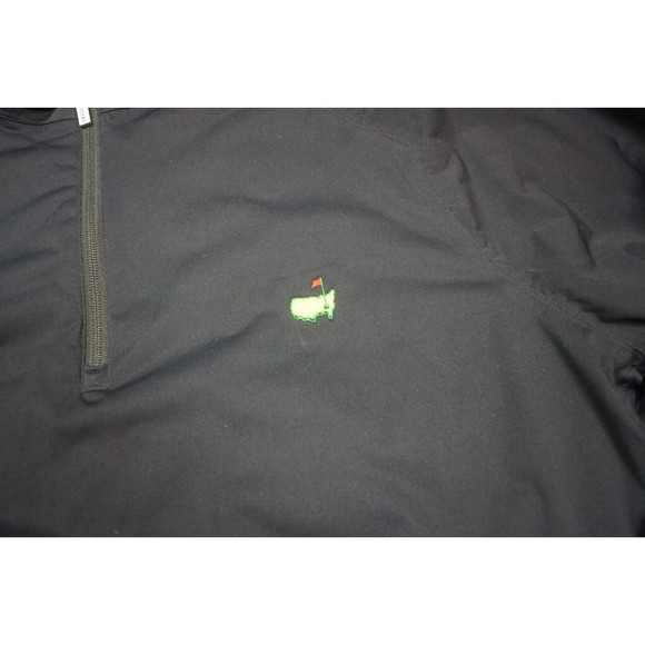masters tech jacket mens XL black windbreaker quarter zip long sleeve pullover - Picture 3 of 11